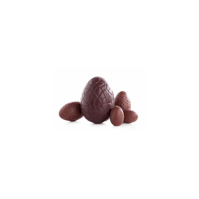 Assortiments d'oeufs en chocolat
